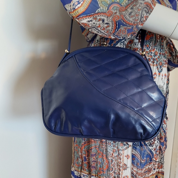 Lancetti vintage small blue snap closure small shoulder bag - Picture 3 of 14